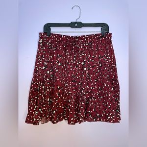 Sangria Leopard Skirt Women’s XXL NWOT